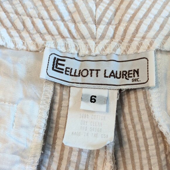 Seersucker Pants- Elliott Lauren - SZ 6 - Picture 10 of 10